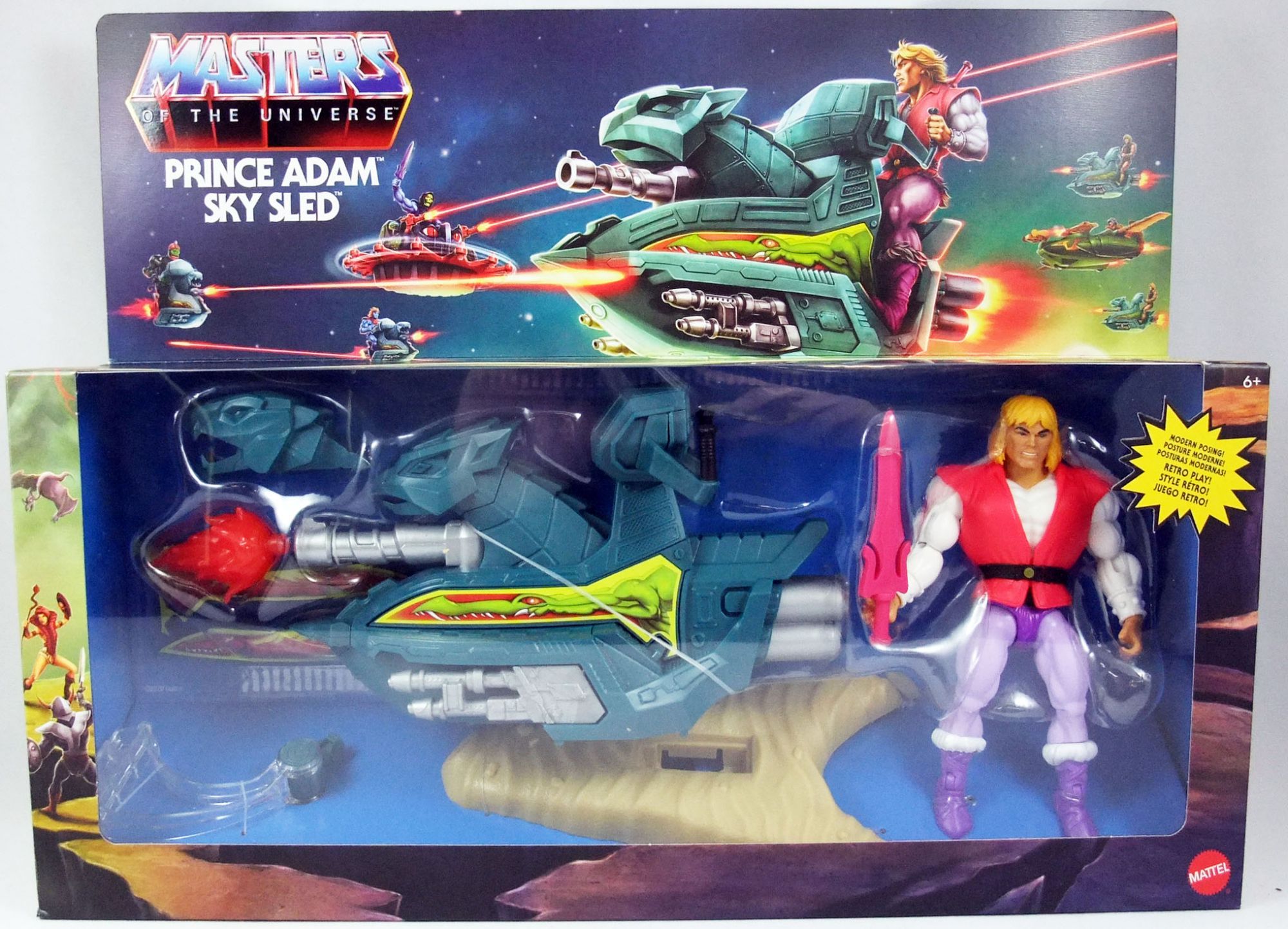 GPP30 for sale online Mattel Masters of the Universe Origins Prince Adam's Sky Sled Action Figure