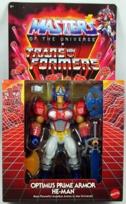 Masters of the Universe X Transformers - Optimus Prime Armor He-Man