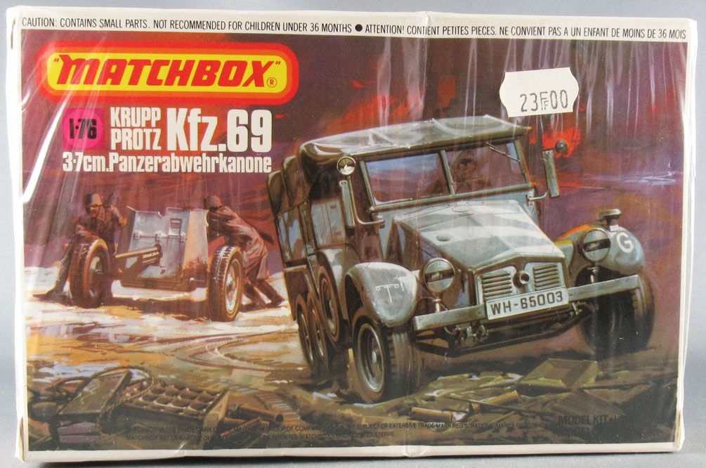 Matchbox PK88 WW2 Krupp Protz Kfz.69 3,7cm Panzerabwehrkanone 176
