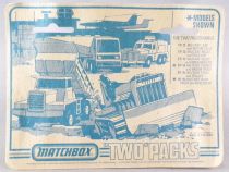 Matchbox  Two Packs TP-16 Military Dump Truck and Bulldozer Mint on Card