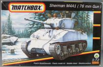 Matchbox 40181 WW2 Char Américain Sherman M4A1 Canon de 76 mm 1/72°Maquette Plastique Neuf Boite