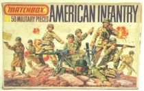 Matchbox figures 76° WW2 American Infantry loose with box