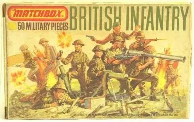 Matchbox figures 76� WW2 British Infantry mint in box