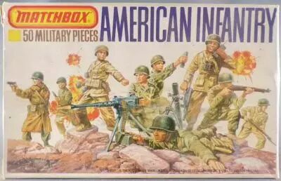 Matchbox P-5002 - Figurines 1/76 - WW2 Infanterie Am�ricaine Neuve Boite