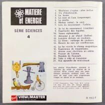 Mati&egrave;re et Energie S&eacute;rie Sciences Physique - 3 Disques View-Master 3D + Livret 16 Pages R&eacute;f. B 682-F