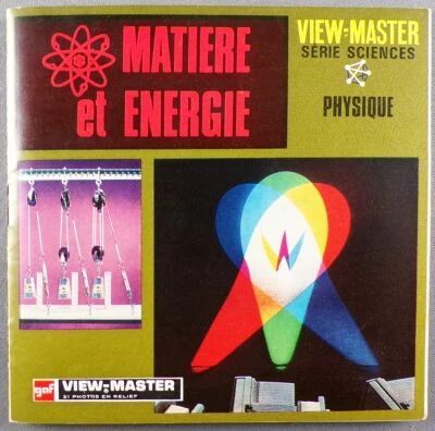 Mati�re et Energie S�rie Sciences Physique (Mati�re et Energie S�rie Sciences Physique) - Set of 3 x View-Master Discs + 16-Page