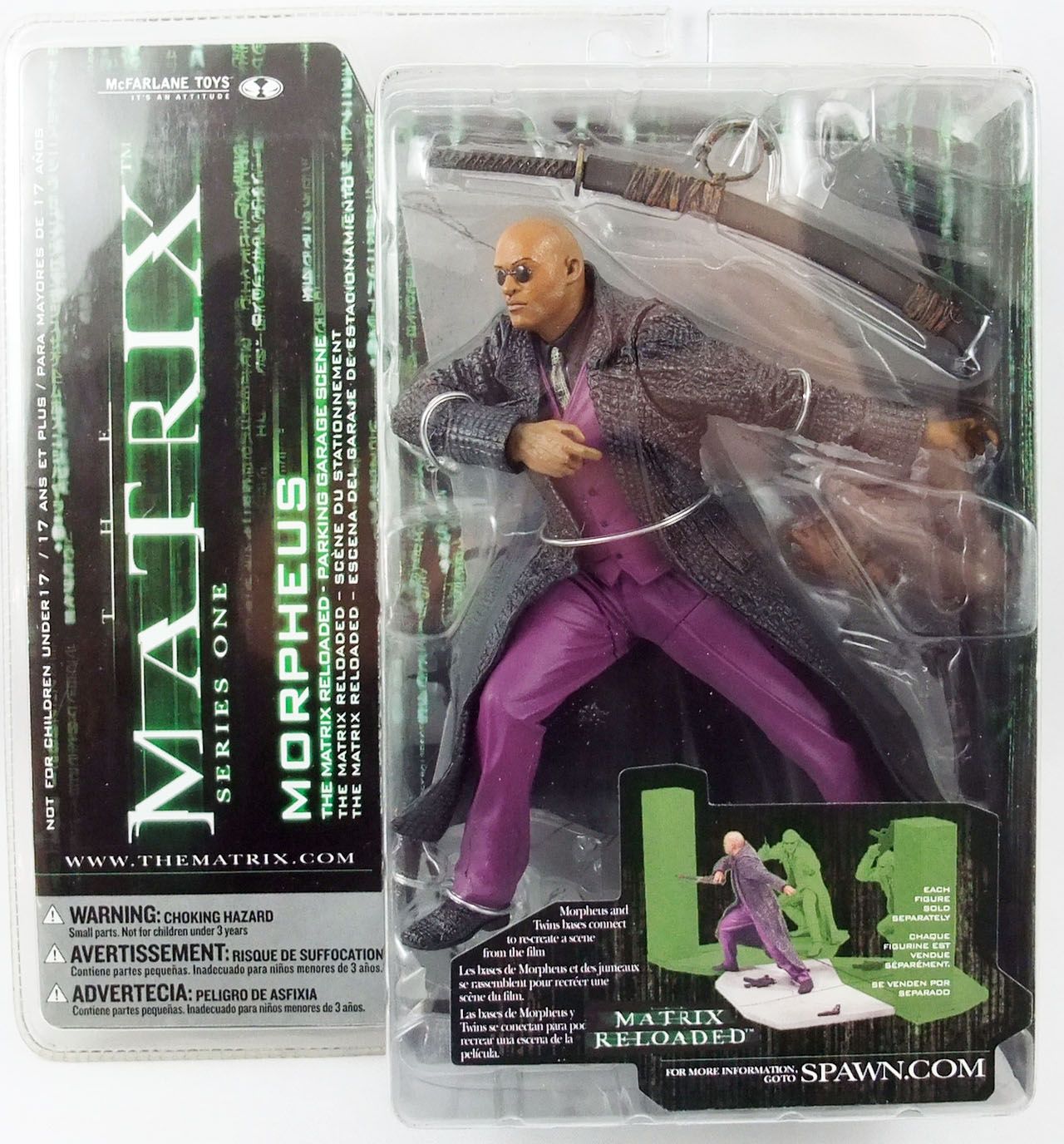 Matrix Reloaded - Morpheus Mint on card McFarlane series 1 Action