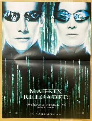 Matrix Reloaded (S�lection Officielle Festival Canne) - Affiche 40x60cm - Warner Bros. 2003