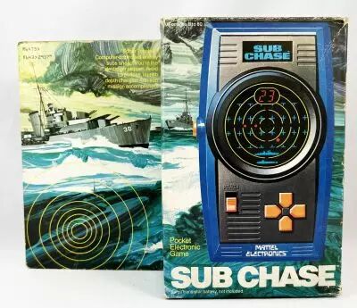 Mattel Electronics - Pocket Electronic Games - Sub Chase (loose w/box)