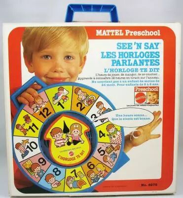 Mattel Preschool 1979 - Horloge Parlante See\'n Say L\'horloge te dit