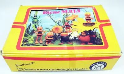Maya l\'abeille - Schleich 1976 - Boite pr�sentoir de magasin de 50 figurines Maya