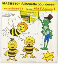 Maya l\'abeille - Silhouette pour Dessin n°1 & 2  - Magneto Ref.2265 & Ref.2266 (1978) 