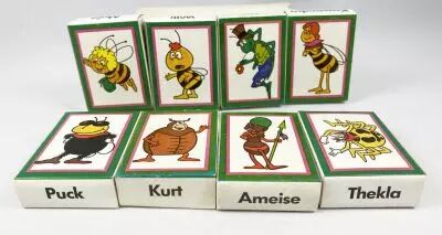 Maya l\'abeille - Tampon-encreurs Marburger - S�rie compl�te de 8 tampon-encreurs 