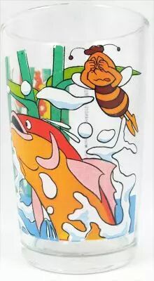 Maya l\'abeille - Verre � moutarde - Maya, Willi et le gros poisson