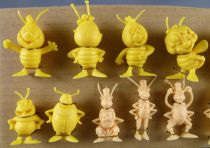 Maya l\'abeille - Zemo\'s Bubble Gum - Série Complète de 20 Figurines Monochromes