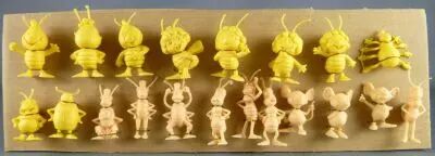 Maya l\'abeille - Zemo\'s Bubble Gum - S�rie Compl�te de 20 Figurines Monochromes