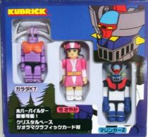 Mazinger Z - Medicom - Kubrick figures set A : Mazinger Z, Garada K7, Sayaka Yumi