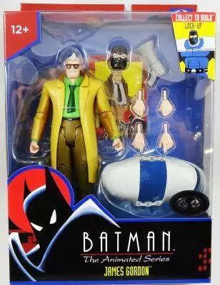 McFarlane Toys - Batman The Animated Series - James Gordon \ tan coat\  (with Lock-Up Collect-to-Build)