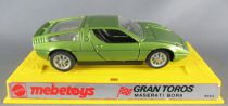 Mebetoys Mattel 8554 Gran Toros Maserati Bora Green Metalized Mint in Box 1