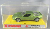 Mebetoys Mattel 8554 Gran Toros Maserati Bora Green Metalized Mint in Box 2