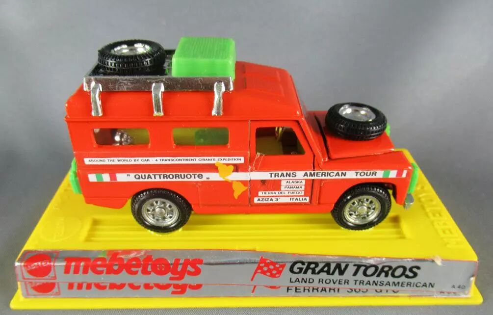 Mebetoys Mattel A40 Gran Toros Land Rover Rallye Transamerican Neuve