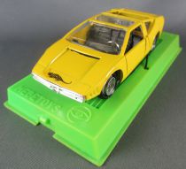 Mebetoys Mattel A45 Gran Toros Alfa Romeo Iguana Italdesign Yellow Mint in Box