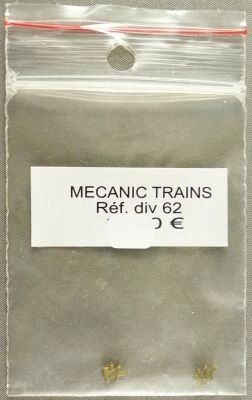 Mecanic Trains Div 62 Ho Brass Pair of Chaplets for P.O. & Etat Steam Locomotive Mint New