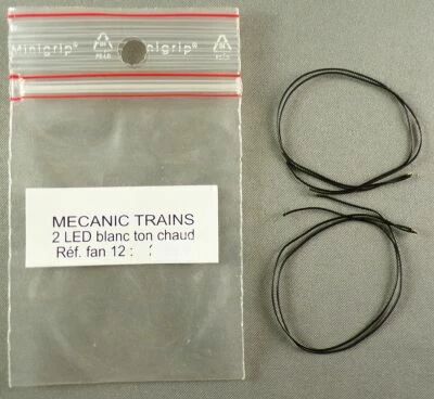 Mecanic Trains Fan 12 Ho 2 Leds Blanc Ton Chaud C�bl�es Eclairage Locomotives Neuves
