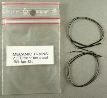 Mecanic Trains Fan 12 Ho 2 x Led Pre-wired White Warm Tone Locomotive Lighting Mint New