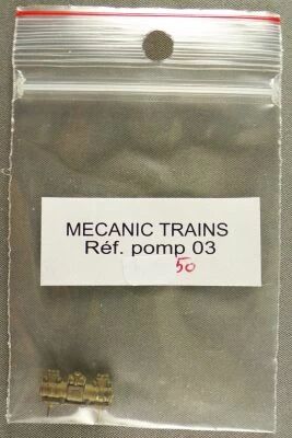 Mecanic Trains Pomp 03 Ho ACFI Round Brass Feed Pump for Steam Locomotive Mint New