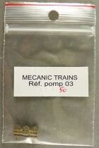 Mecanic Trains Pomp 03 Ho ACFI Round Brass Feed Pump for Steam Locomotive Mint New