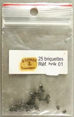 Mecanic Trains R�f Brik 01 Ho 25 Briquettes Grand Combe pour Tender Remise D�p�ts Parc � Charbon Neuf Sachet