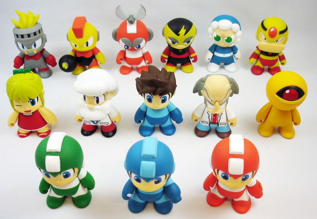 2016 Kidrobot Capcom 3 Inch Metallic Mega Man Red Mini Series Variant Figure for sale online 