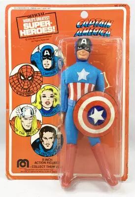 Mego World\'s Greatest Super-Heroes - Captain America (neuf sous blister)