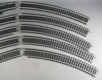 Mehano Ho 10 Courbes Rails Acier R 18° dont 1 Alimentation Auto-enrailleur