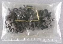 Mehano Ho 14 Clips Agrafes de fixation pour Rails & 4 Eclisses Métalliques Neuf sous Sachet Scellé