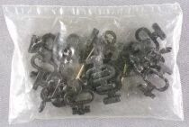 Mehano Ho 14 Clips Agrafes de fixation pour Rails & 4 Eclisses Métalliques Neuf sous Sachet Scellé