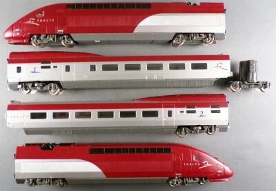 Mehano Ho Sncf Tgv Thalys Set 4300 Train Set N� 4341 4 Elements Reversed Lighting Very Good Condition