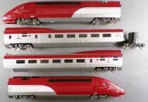 Mehano Ho Sncf Tgv Thalys Set 4300 Train Set N&deg; 4341 4 Elements Reversed Lighting Very Good Condition
