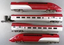 Mehano Ho Sncf Tgv Thalys Set 4300 Train Set N&deg; 4341 4 Elements Reversed Lighting Very Good Condition