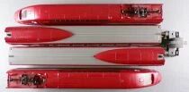 Mehano Ho Sncf Tgv Thalys Set 4300 Train Set N&deg; 4341 4 Elements Reversed Lighting Very Good Condition