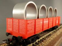 Mehano Ho Usa Red Gondola Wagon with Bogies Railfreight Stv B 730560 