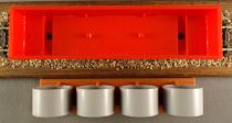 Mehano Ho Usa Red Gondola Wagon with Bogies Railfreight Stv B 730560 