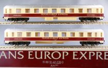 Mehano T726 Ho Db Coffret TEE Trans Europe Express Loco Diesel 4 Voitures Rails Transfo Etat Neuf