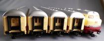 Mehano T726 Ho Db Coffret TEE Trans Europe Express Loco Diesel 4 Voitures Rails Transfo Etat Neuf