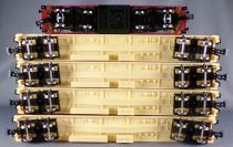 Mehano T726 Ho Db TTEE Trans Europe Express Diesel Loco 4 Coachs Tracks Transfo Set MIB
