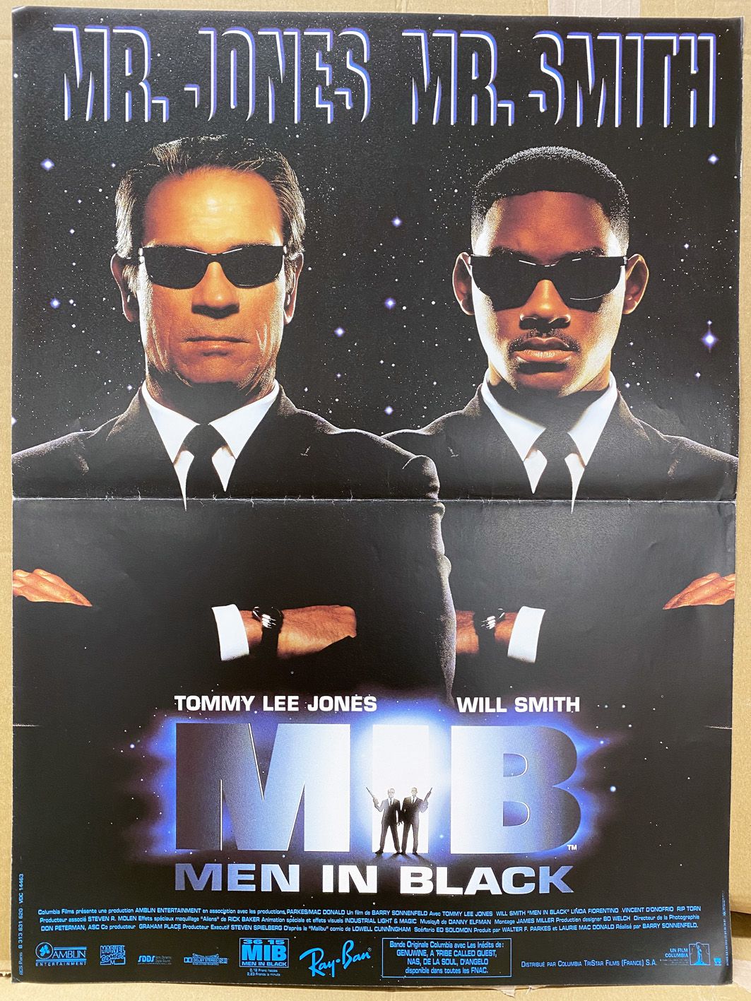 Men in Black (MIB) - Movie Poster 40x60cm - Columbia Pictures 1997