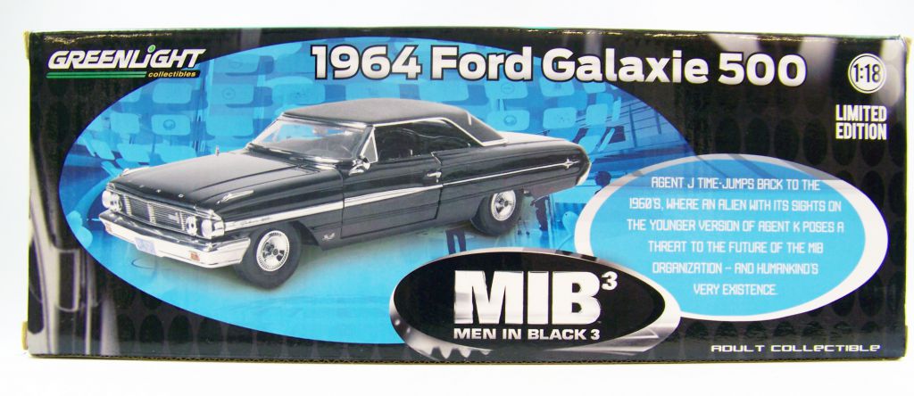 Men in Black 3 (MIB3) - Greenlight - 1964 Ford Galaxie 500 Diecast ...