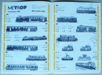 Metrop Catalogue 1987 HO Locomotives Sbb Bls Sncf Dr 4 pages A4