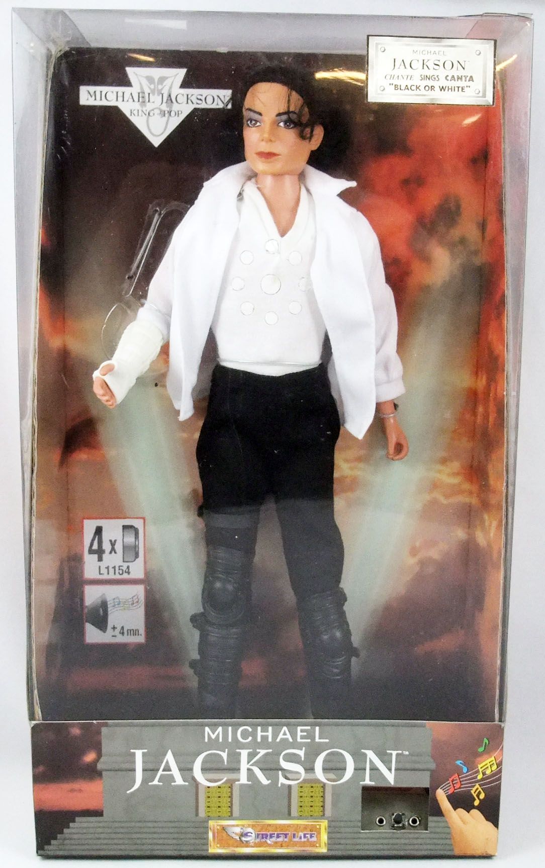 Michael Jackson - King of Pop - 12 Collectible Doll Black or White